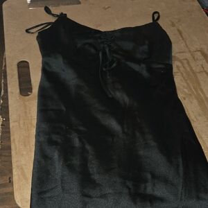 Forever 21 Black Satin Dress